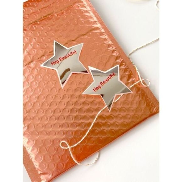 100- Hey Beautiful 2.5” Silver Package Stickers - Picture 4 of 5